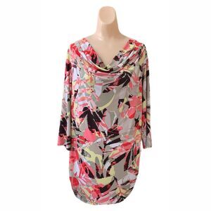 Laura Ashley Womens Cowl Neck Top XL